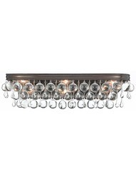 Calypso 6-Light Vanity Bar in Vibrant Bronze.